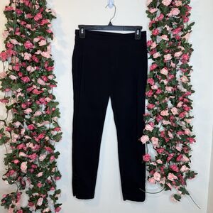 Soft Surroundings Super Stretch Lattice Ankle Pants Women's Size XS Black